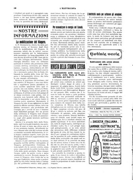 L'elettricista rivista mensile di elettrotecnica