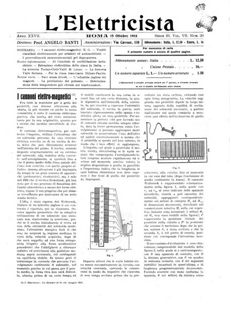 L'elettricista rivista mensile di elettrotecnica