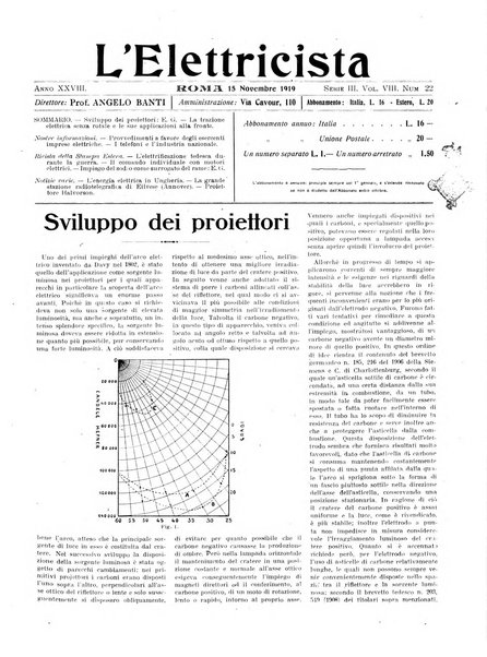 L'elettricista rivista mensile di elettrotecnica