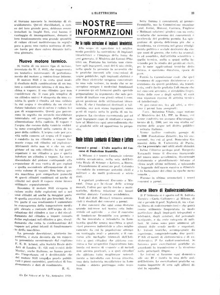 L'elettricista rivista mensile di elettrotecnica