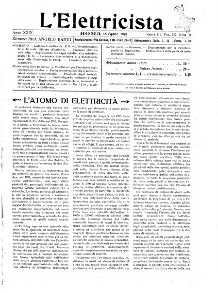 L'elettricista rivista mensile di elettrotecnica