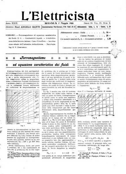 L'elettricista rivista mensile di elettrotecnica