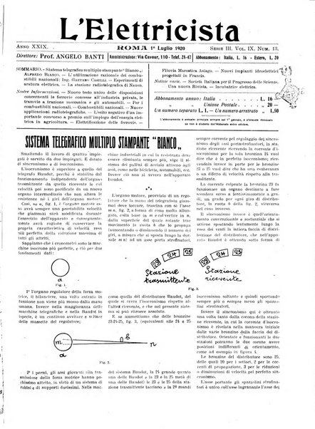 L'elettricista rivista mensile di elettrotecnica