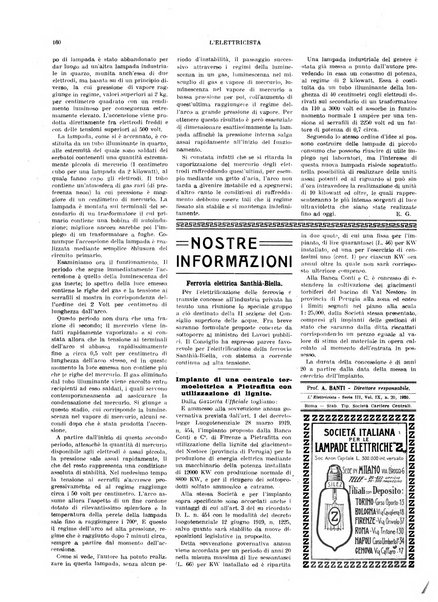 L'elettricista rivista mensile di elettrotecnica