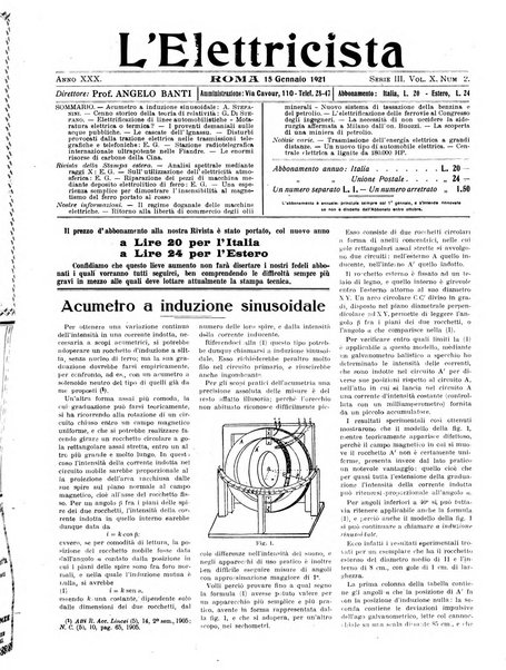 L'elettricista rivista mensile di elettrotecnica