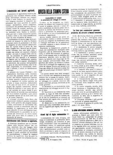 L'elettricista rivista mensile di elettrotecnica