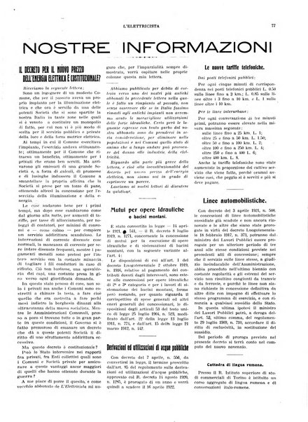 L'elettricista rivista mensile di elettrotecnica