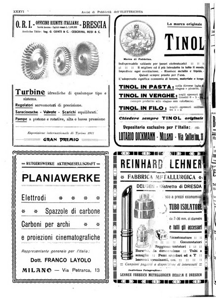 L'elettricista rivista mensile di elettrotecnica