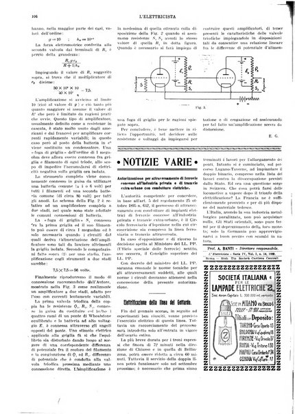 L'elettricista rivista mensile di elettrotecnica