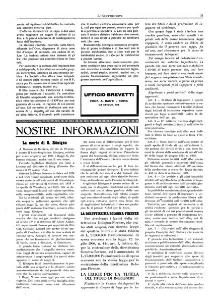 L'elettricista rivista mensile di elettrotecnica