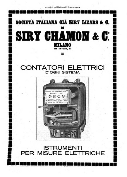 L'elettricista rivista mensile di elettrotecnica