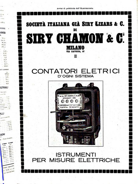 L'elettricista rivista mensile di elettrotecnica