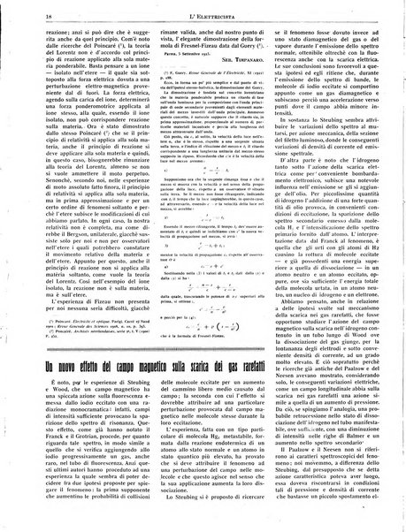 L'elettricista rivista mensile di elettrotecnica