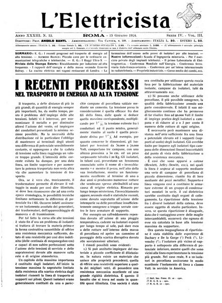 L'elettricista rivista mensile di elettrotecnica