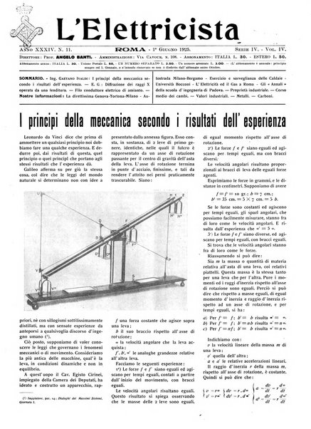 L'elettricista rivista mensile di elettrotecnica