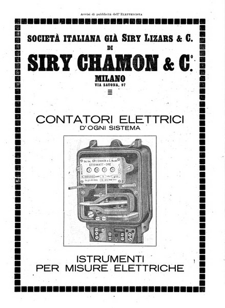 L'elettricista rivista mensile di elettrotecnica