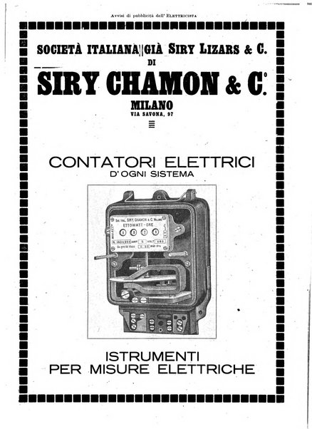 L'elettricista rivista mensile di elettrotecnica