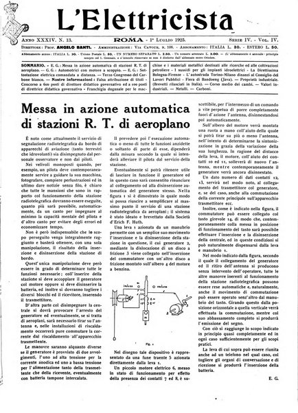 L'elettricista rivista mensile di elettrotecnica