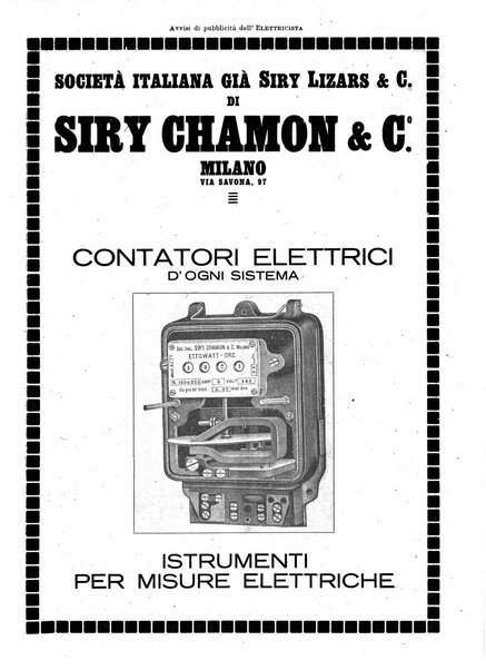 L'elettricista rivista mensile di elettrotecnica