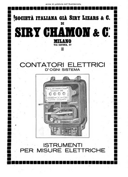 L'elettricista rivista mensile di elettrotecnica