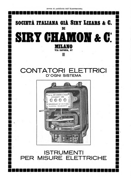 L'elettricista rivista mensile di elettrotecnica