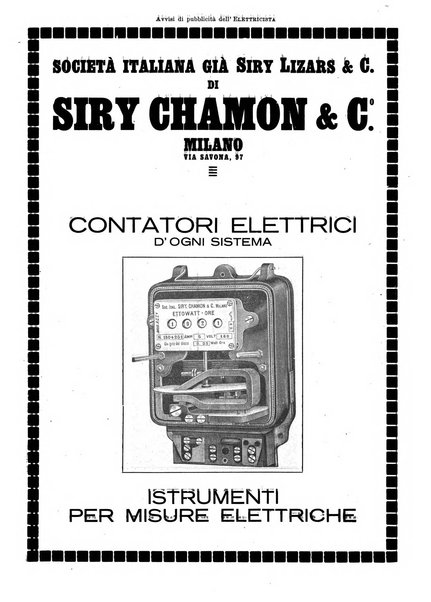 L'elettricista rivista mensile di elettrotecnica