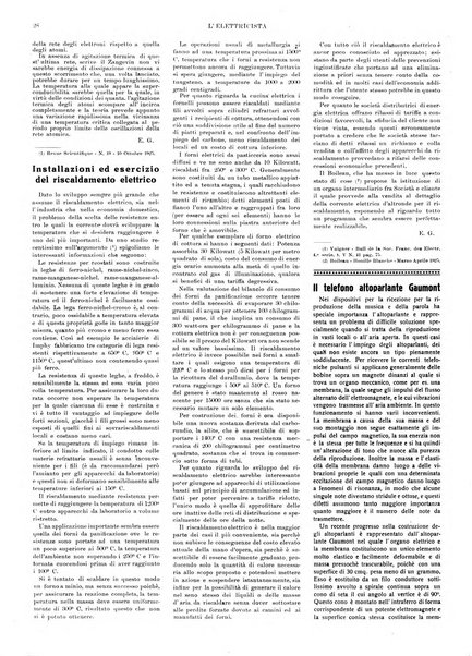 L'elettricista rivista mensile di elettrotecnica