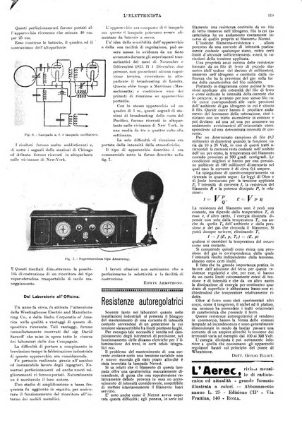 L'elettricista rivista mensile di elettrotecnica