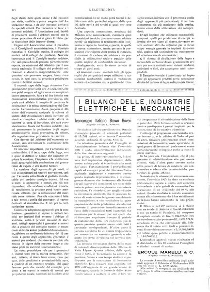 L'elettricista rivista mensile di elettrotecnica