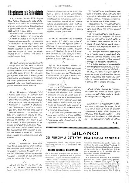 L'elettricista rivista mensile di elettrotecnica