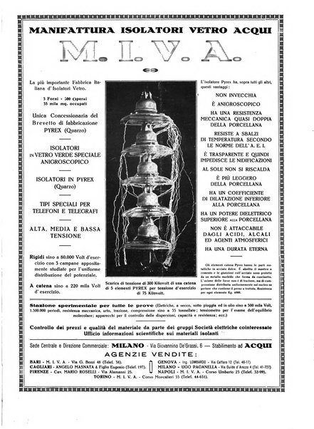 L'elettricista rivista mensile di elettrotecnica