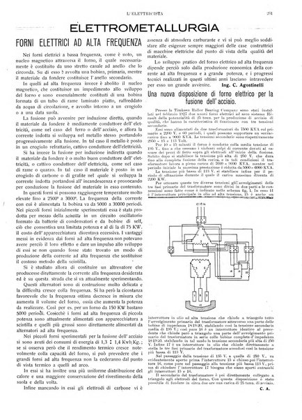 L'elettricista rivista mensile di elettrotecnica