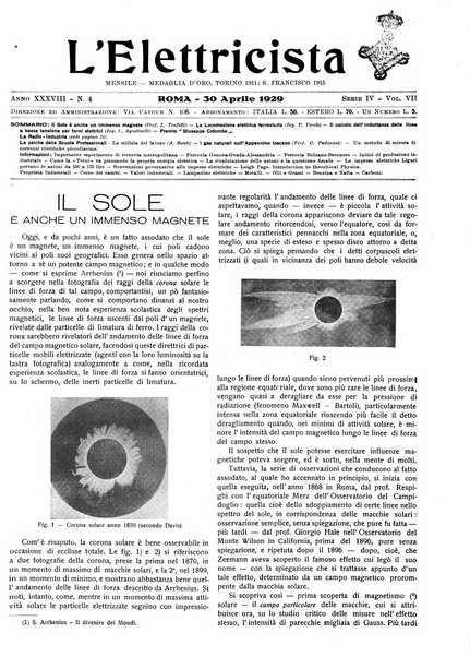 L'elettricista rivista mensile di elettrotecnica