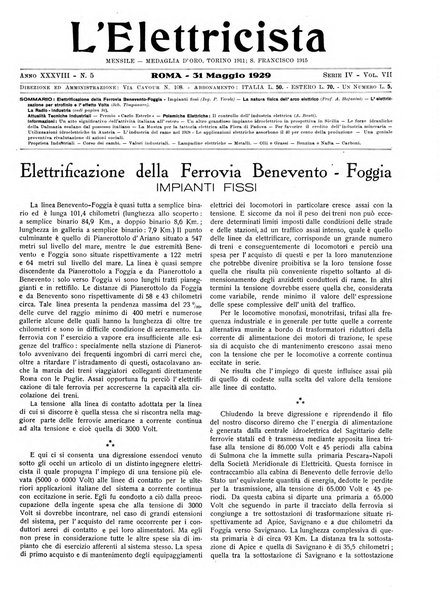 L'elettricista rivista mensile di elettrotecnica