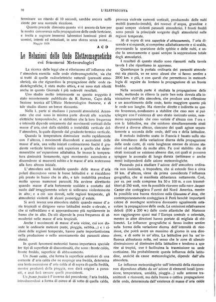 L'elettricista rivista mensile di elettrotecnica