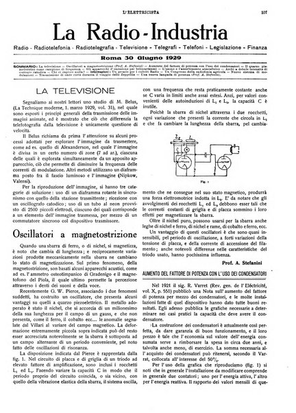 L'elettricista rivista mensile di elettrotecnica