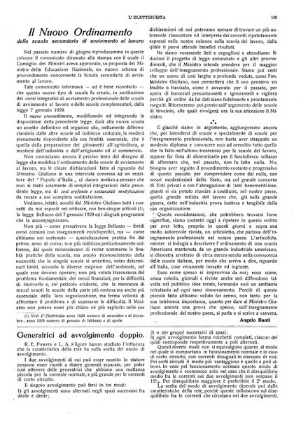 L'elettricista rivista mensile di elettrotecnica