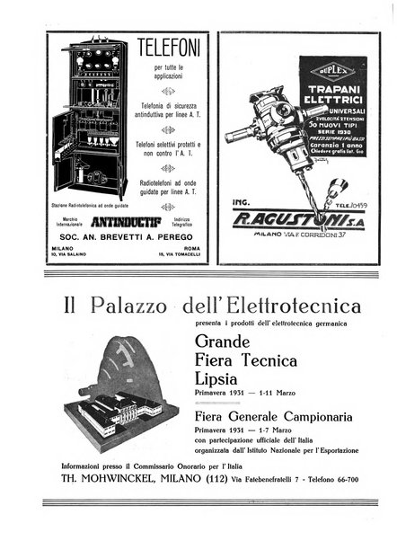 L'elettricista rivista mensile di elettrotecnica