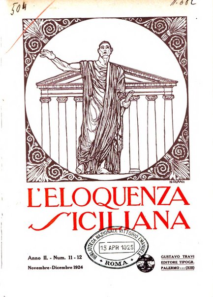 L'eloquenza siciliana rivista mensile