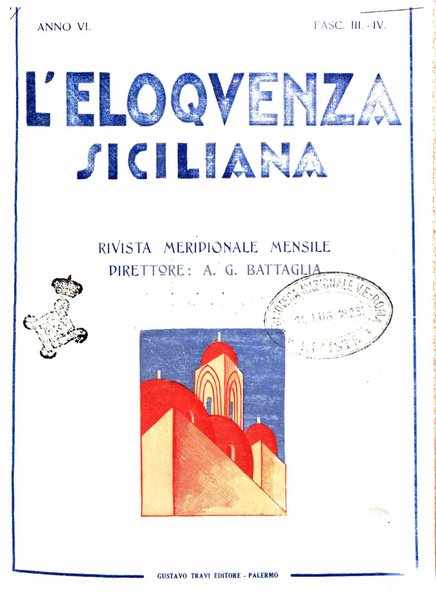 L'eloquenza siciliana rivista mensile