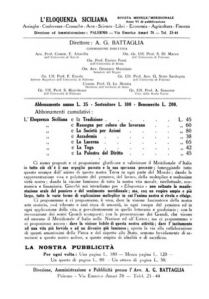 L'eloquenza siciliana rivista mensile