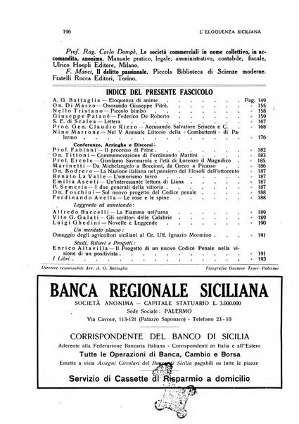 L'eloquenza siciliana rivista mensile