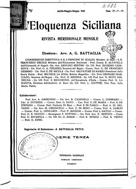 L'eloquenza siciliana rivista mensile