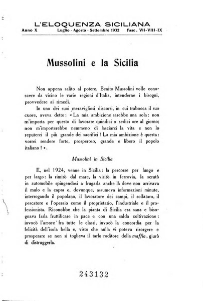 L'eloquenza siciliana rivista mensile