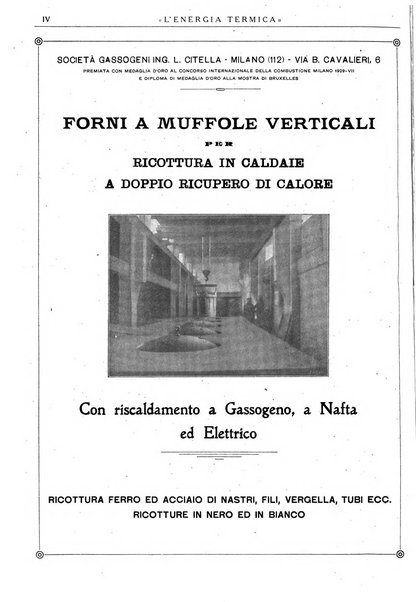 L'energia termica rivista tecnica mensile