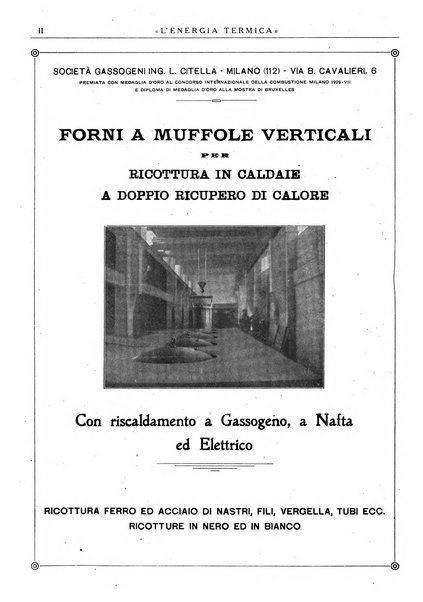 L'energia termica rivista tecnica mensile