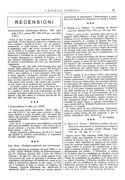 L'energia termica rivista tecnica mensile