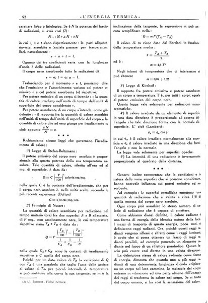 L'energia termica rivista tecnica mensile