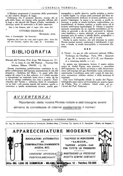 L'energia termica rivista tecnica mensile