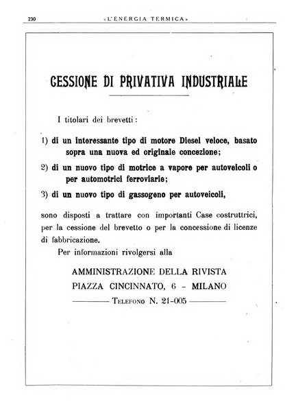 L'energia termica rivista tecnica mensile